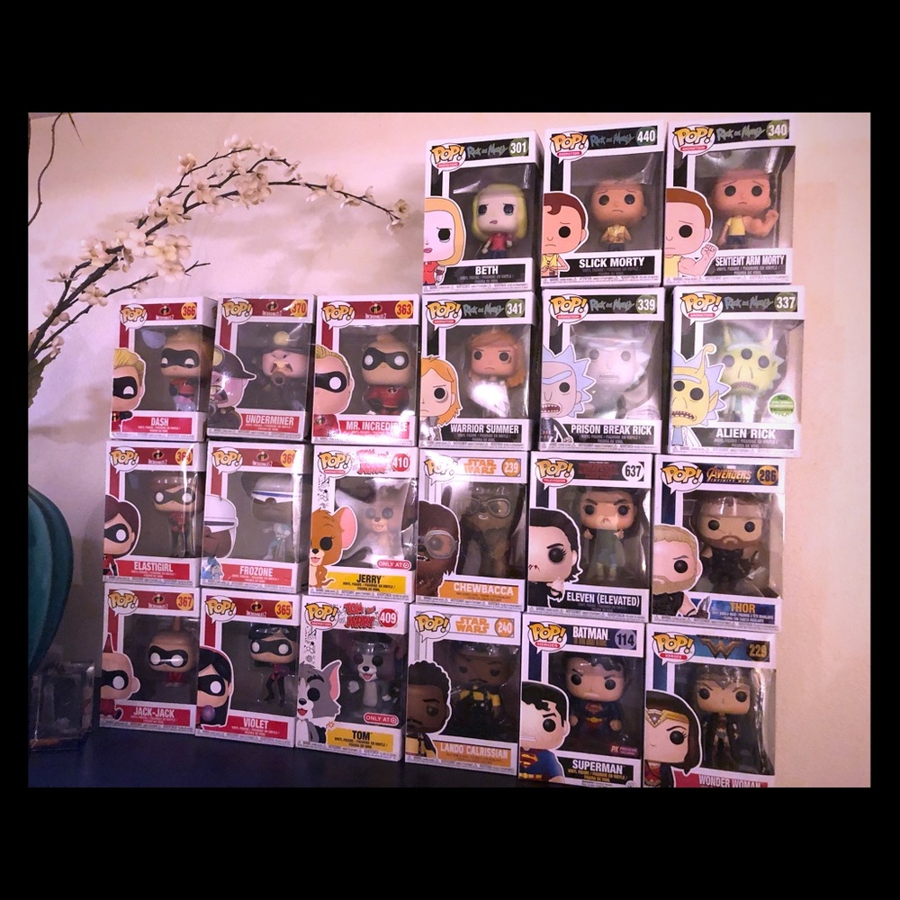 Various POP! Actions figures . Prices vary